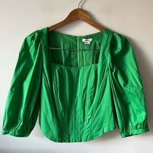 Jason Wu Green Corset Top Small